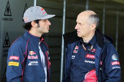 Carlos Sainz Jr., Scuderia Toro Rosso avec Franz Tost, Team Principal