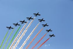 Flugshow der italienischen Luftwaffe