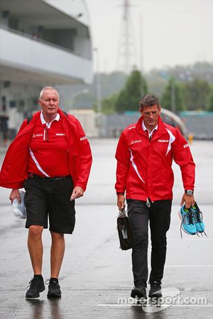 John Booth, Manor Marussia F1 Team Team Principal with Graeme Lowdon, Manor Marussia F1 Team Chief Executive Officer