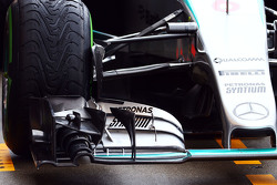 L'aileron avant de la Mercedes AMG F1 W06 de Nico Rosberg, Mercedes AMG F1 Team