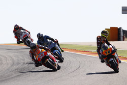 Loris Baz, Forward Racing Yamaha y Marc Márquez, Repsol Honda Team y Scott Redding, Marc VDS Racing