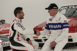 Michael Caruso and Jim Richards, Nissan Motorsports film a video spot