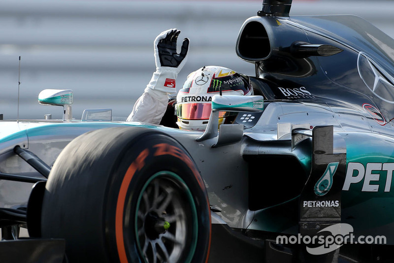 Le vainqueur Lewis Hamilton, Mercedes AMG F1 W06