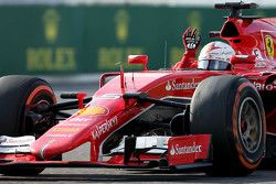 El tercer lugar Sebastian Vettel, Ferrari SF15-T