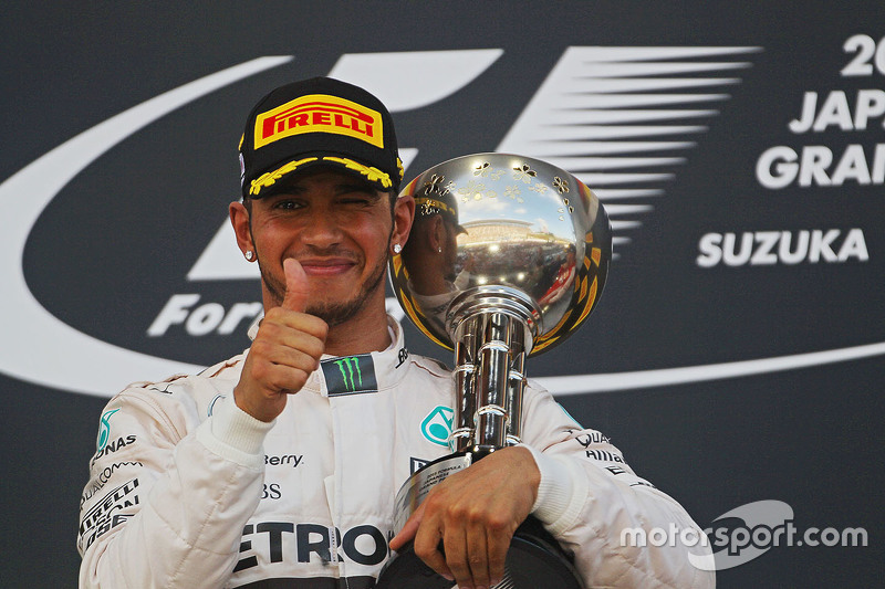 Le vainqueur Lewis Hamilton, Mercedes AMG F1