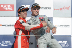 Podium: 1. Felix Rosenqvist, Prema Powerteam; 2. Lance Stroll, Prema Powerteam