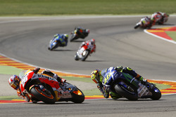 Dani Pedrosa, Repsol Honda Team and Valentino Rossi, Yamaha Factory Racing