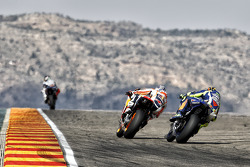Dani Pedrosa, Repsol Honda Team and Valentino Rossi, Yamaha Factory Racing