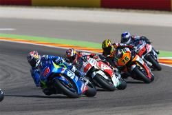 Maverick Viñales, Team Suzuki MotoGP, Jack Miller, Team LCR Honda et Loris Baz, Forward Racing Yamaha