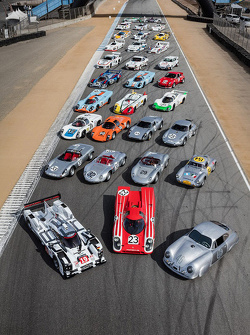 Porsche group photo for Rennsport Reunion V