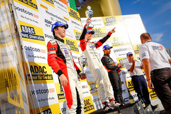 Podium: winner Louis Deletraz, Josef Kaufmann Racing, second place Ukyo Sasahara, ART Junior Team, third place Jehan Daruvala, Fortec Motorsports
