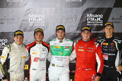 Polesitter: Marco Seefried and Norbert Siedler, Rinaldi Racing with Stéphane Richelmi, Belgian Audi Club Team, Marko Asmer, GT Russian Team and Jeroen Mul, GRT Grasser Racing Team