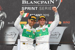 Podium: winners Marco Seefried, Norbert Siedler, Rinaldi Racing
