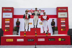 TP podium race 1: winner Gregory Romanelli, second place Wei Lu, third place Ziad Ghandour