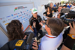 Nico Hülkenberg, Sahara Force India F1, mit der Presse