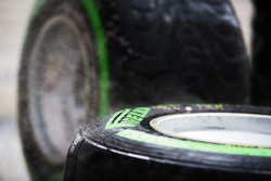 Wet Pirelli tyres