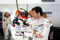 Timo Bernhard with Mark Webber, Porsche Team