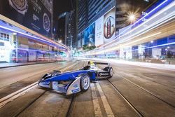 Formula E car in Hong Kong