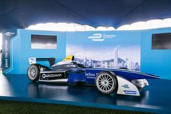 Una monoposto di Formula E a Hong Kong