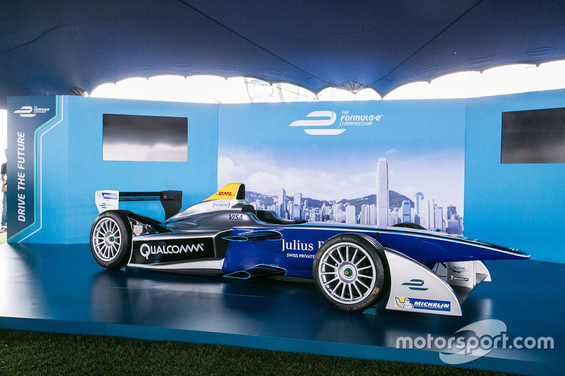 Formula E car in Hong Kong