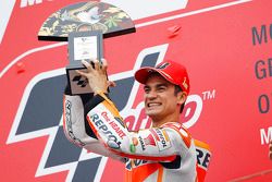 Podium: race winner Dani Pedrosa, Repsol Honda Team