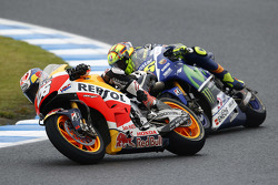 Dani Pedrosa, Repsol Honda Team and Valentino Rossi, Yamaha Factory Racing