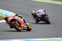 Dani Pedrosa, Repsol Honda Team and Valentino Rossi, Yamaha Factory Racing