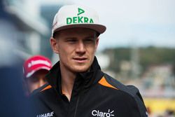 Nico Hulkenberg, Sahara Force India F1 on the drivers parade
