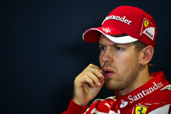 Sebastian Vettel, Ferrari in the FIA Press Conference