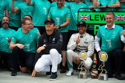 Lewis Hamilton, Mercedes AMG F1 e Nico Rosberg, Mercedes AMG F1