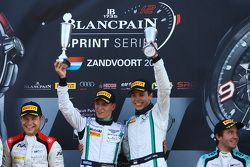 Podium: winners Maximilian Buhk, Vincent Abril, second place Christopher Mies, Robin Frijns, third p