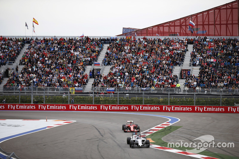 Valtteri Bottas, Williams and Kimi Raikkonen, Ferrari