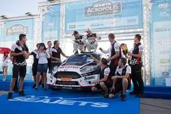 I vincitori Kajetan Kajetanowicz e Jarek Baran, Ford Fiesta R5