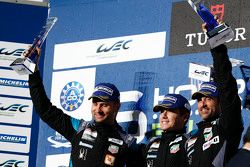 Les vainqueurs en GTE-Am Patrick Dempsey, Patrick Long, Marco Seefried, Dempsey Proton Competition