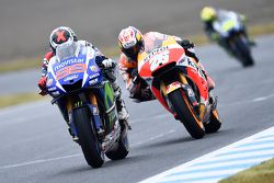 Jorge Lorenzo, Yamaha Factory Racing and Dani Pedrosa, Repsol Honda Team