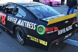 Western Union branding on the Furniture Row Racing Chevrolet of Martin Truex Jr.