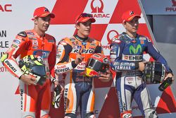 Топ-три квалификации: обладатель поула - Марк Маркес, Repsol Honda Team, второе место - Андреа Яннон