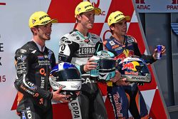 John McPhee, Saxoprint RTG, Danny Kent, Leopard Racing et Miguel Oliveira, Red Bull KTM Ajo