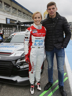 Mikaela Ahlin-Kottulinsky met vriend Max Verstappen, Formule 1-coureur bij Toro Rosso