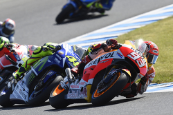 Marc Marquez, Repsol Honda Team et Valentino Rossi, Yamaha Factory Racing