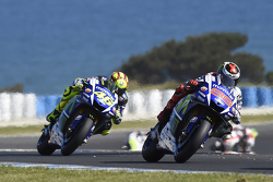 Jorge Lorenzo, Yamaha Factory Racing and Valentino Rossi, Yamaha Factory Racing