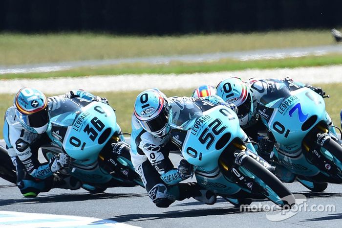 Danny Kent, Leopard Racing, Efren Vazquez, Leopard Racing et Joan Mir, Leopard Racing