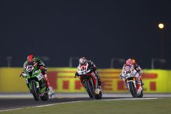 Tom Sykes, Kawasaki, Jordi Torres, Aprilia Racing Team e Michael van der Mark, Pata Honda