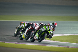 Jonathan Rea, Kawasaki and Jordi Torres, Aprilia Racing Team