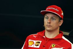Kimi Raikkonen, Ferrari lors de la conférence de presse de la FIA