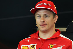 Kimi Raikkonen, Ferrari in the FIA Press Conference