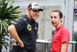 Pastor Maldonado, Lotus F1 Team con Nicolas Todt, Manager de pilotos