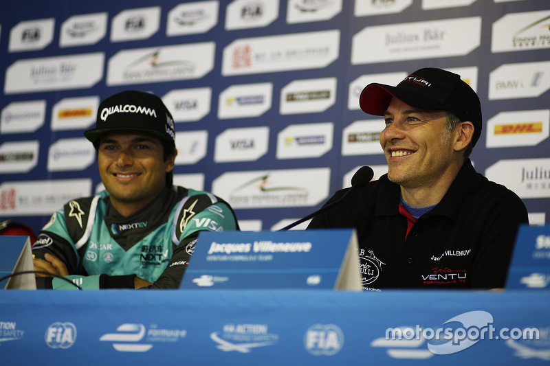 Nelson Piquet Jr., NEXTEV TCR Formula E Team, und Jacques Villeneuve, Venturi