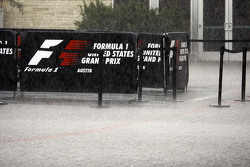 Heavy rainfall delays the start of FP2