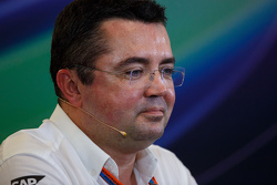 Eric Boullier, McLaren Racing Director in the FIA Press Conference